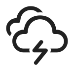 Weather Thunderstorm SVG Icon